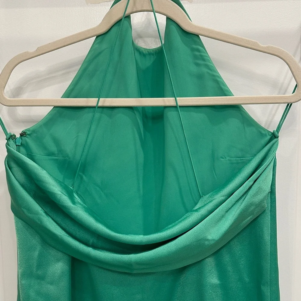 Alice + Olivia Vibrant Green Backless Dress - Picture 2 of 3